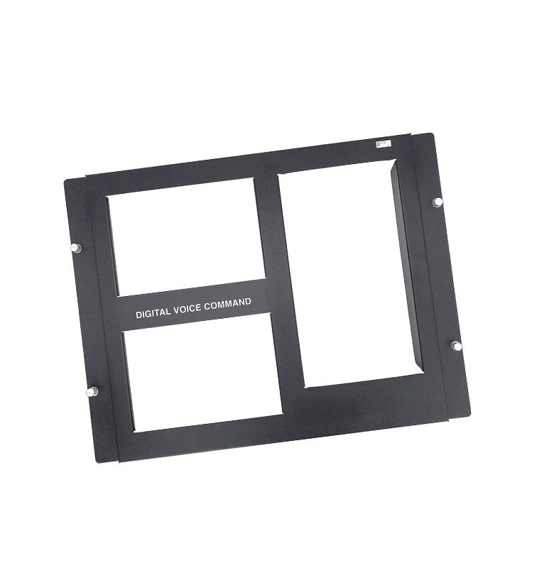 Placa de 2 Fila para DVC / Compatible con Gabinetes Serie CAB-4 de NOTIFIER / Color Negro