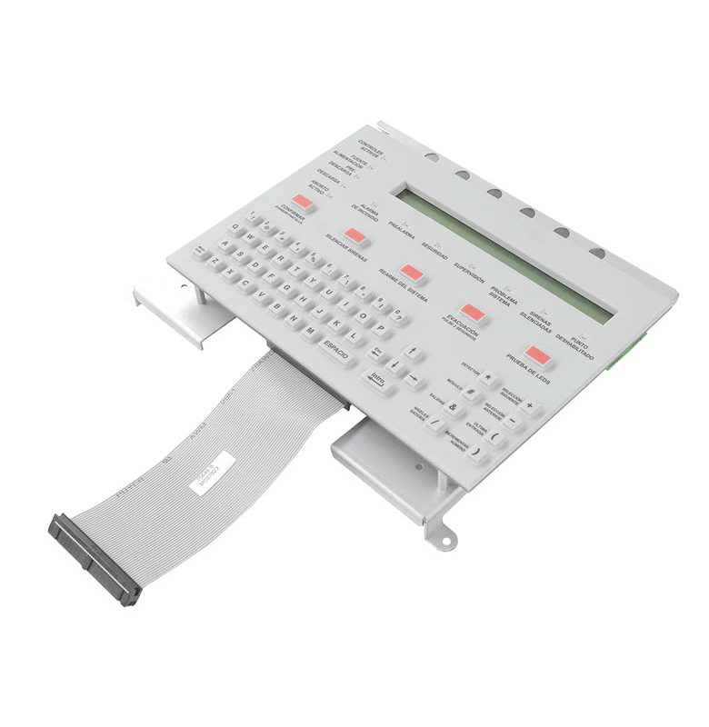 Teclado KDM-R2-SP, Retroiluminado, Montaje en Panel, 80 Caracteres - Notifier